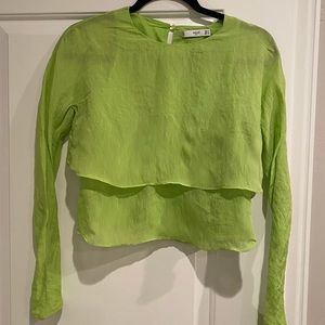 Lime green blouse